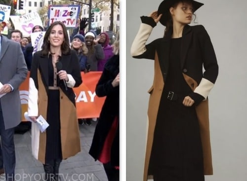 The Today Show: November 2023 Hallie Jackson's Black and Tan Colorblock ...