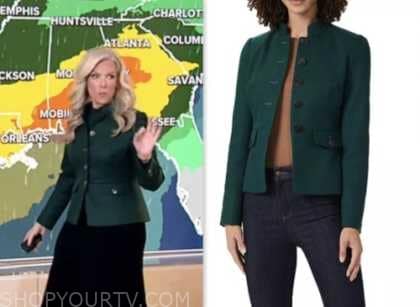 Fox and Friends: November 2023 Janice Dean's Green Wool Jacket | Shop ...