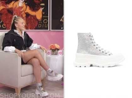 Sherri: November 2023 JoJo Siwa's Silver Glitter High Top Platform ...