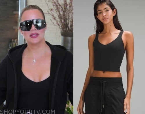 WornOnTV: Khloe's black bodysuit on The Kardashians