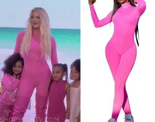 The Kardashians: Season 4 Episode 10 Khloe's Pink Catsuit