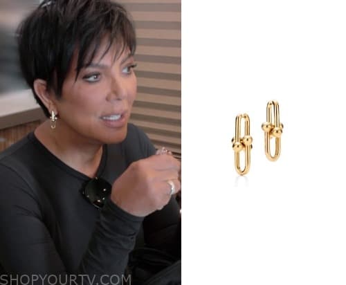 The Kardashians Season 4 Episode 10 Kris Gold Link Earrings Shop Your Tv