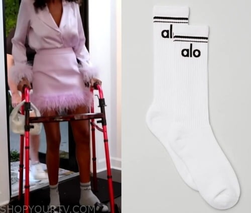 The Real Housewives of Miami: Season 6 Episode 5 Kiki's White Alo Yoga Socks