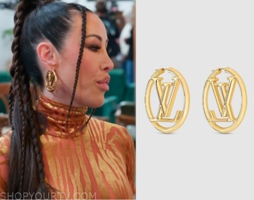 Real Housewives of Beverly Hills: Season 12 Episode 9/10 Dorit's Gold LV  Hoop Earrings