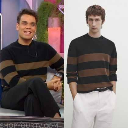 Big Brother Portugal: November 2023 Zé's Striped Sweater | Shop