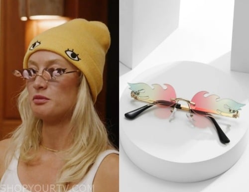 Winter House: Season 3 Episode 3 Casey's Flame Sunglasses | Shop Your TV