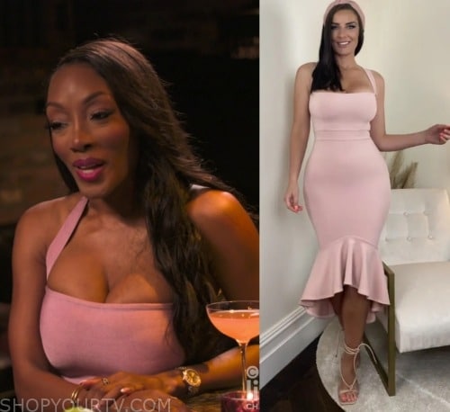 Basketball Wives: Season 10 Episode 4 Pink Halter Dress