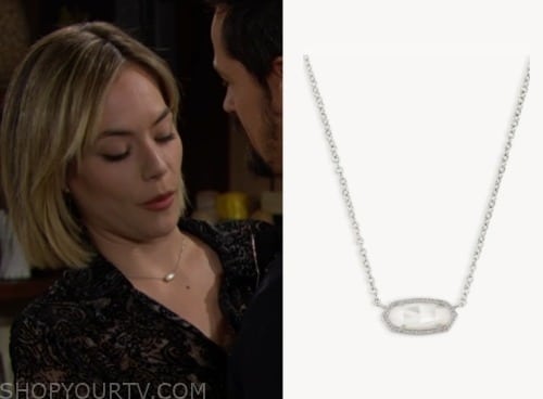 Bold and the Beautiful: November 2023 Hope's White Pearl Pendant ...