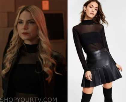 Obliterated: Season 1 Episode 8 Lana's Black Mesh Cut Out Top | Shop ...