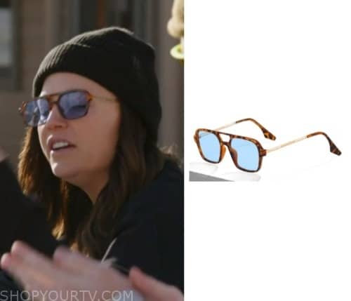 Winter House: Season 3 Episode 4 Malia's Aviator Sunglasses | Shop Your TV