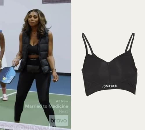 TOM FORD Logo-Band Longline Bra Top