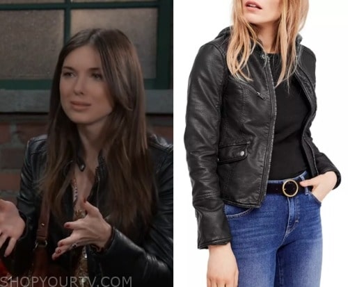 General Hospital: November 2023 Wilow's Black Leather Jacket | Shop Your TV