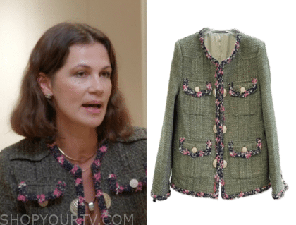 Real Housewives of Miami: Season 6 Episode 2 Julia's Grey & Pink Tweed  Jacket