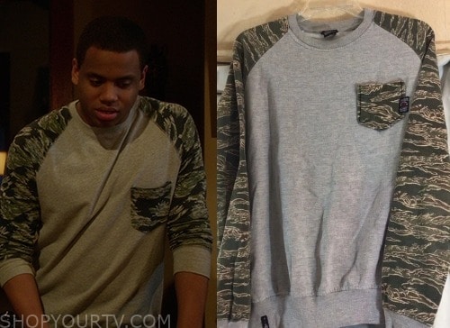 Men's Derrty Ent White and Gray Camo Pullover Hoodie