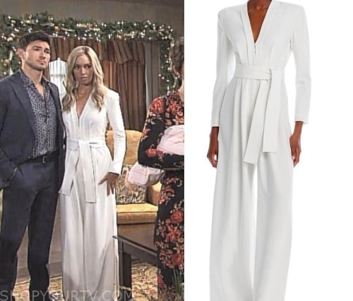 Days of Our Lives: December 2023 Theresa's White Jumpsuit | Shop Your TV