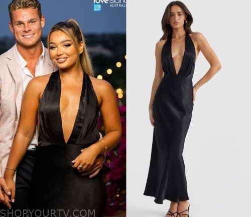 Zara Denim Corset worn by Kirra Schofield as seen in Love Island Australia  (S05E08)