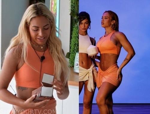 Love Island AU Season 5 Episode 23 Savanah s Orange Crop Top