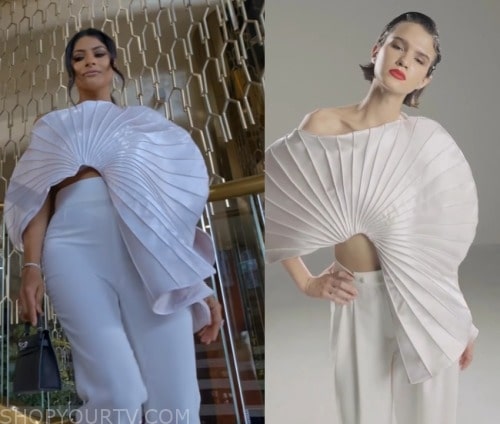 Dubai Bling: Season 2 Episode 3 Farhana's Pleated Top | Shop Your TV