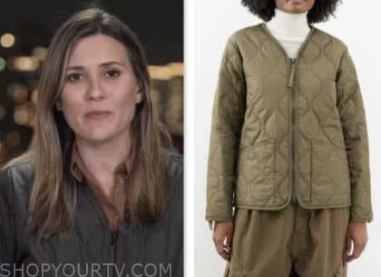 NBC News Daily: December 2023 Erin McLaughlin's Olive Green Quilted ...