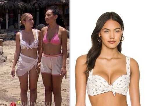 Bachelor in Paradise: Season 9 Episode 10 Finale Jessica Girod's White  Floral Bikini Top