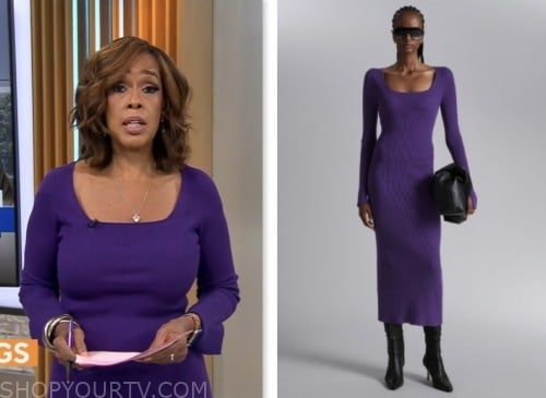 WornOnTV: Gayle King's green houndstooth dress on CBS Mornings