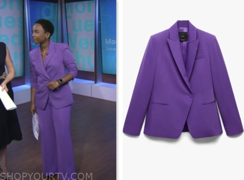 NBC News Daily: December 2023 Zinhle Essamuah's Purple Blazer | Shop ...