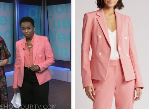 NBC News Daily: December 2023 Zinhle Essamuah's Pink Double Breasted ...