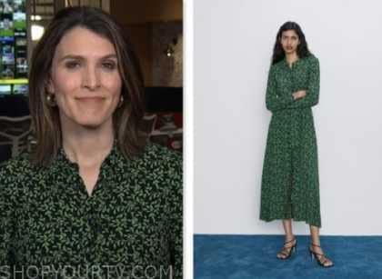 The Today Show: December 2023 Molly Hunter's Black and Green Leaf Print ...