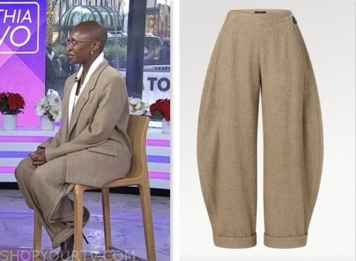 The Today Show: December 2023 Cynthia Erivo's Beige Herringbone