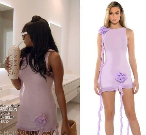 WornOnTV: Guerdy's pink belted swimsuit on The Real Housewives of Miami, Guerdy Abraira