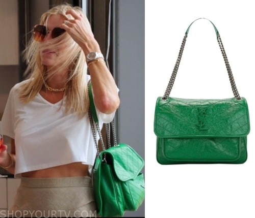 Real Housewives Ultimate Girls Trip: Season 4 Episode 1 Kristen's Oversized  Green YSL Bag