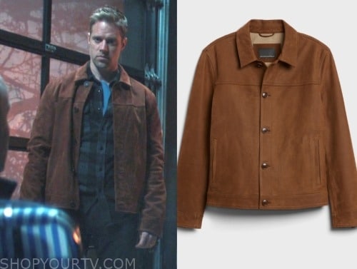 Reacher: Season 2 Episode 6 David's Suede Jacket | Shop Your TV