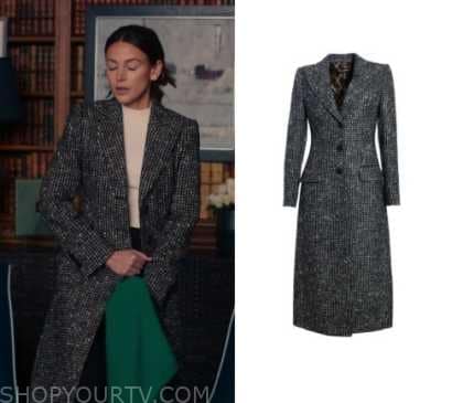 Fool Me Once: Season 1 Episode 2/3/8 Maya's Checkered Coat with Leopard ...