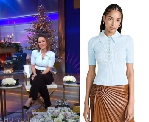 WornOnTV: Eva's brown pant suit on Good Morning America, Eva Pilgrim