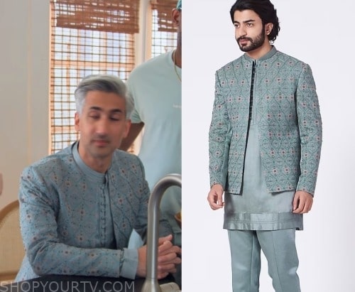 Queer Eye: Season 8 Episode 5 Tan's Jacquard Jacket & Silk Shirt