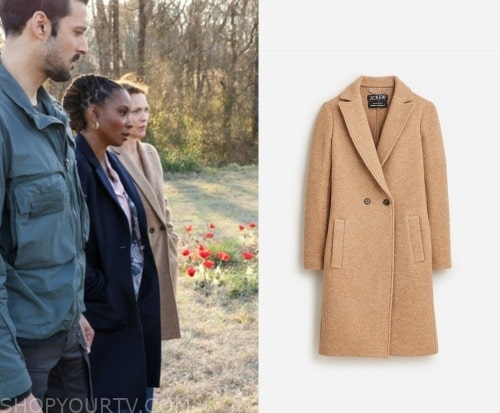 J. Crew + New Daphne topcoat in Italian boiled wool