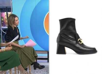 The Today Show: January 2024 Savannah Guthrie's Black Leather Horsebit ...