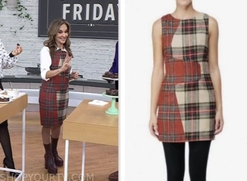 The Today Show January 2024 Joy Bauer S Red And Beige Plaid Colorblock   Screen Shot 2024 01 05 At 10.57.15 AM 