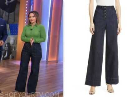 Good Morning America: January 2024 Eva Pilgrim's Denim Wide Leg Jeans ...