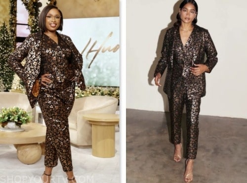 WornOnTV: Jennifer's leopard jacquard suit on The Jennifer Hudson Show, Jennifer Hudson