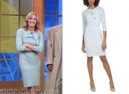 Good Morning America January 2024 Lara Spencer S Tie Neck Sheath Dress   Screen Shot 2024 01 10 At 6.18.16 AM 420x307 