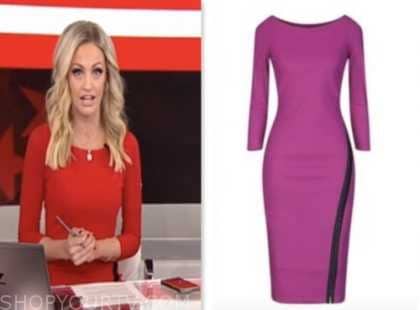 Fox And Friends January 2024 Carley Shimkus S Pink Boatneck Contrast   Screen Shot 2024 01 15 At 2.28.03 PM 420x310 