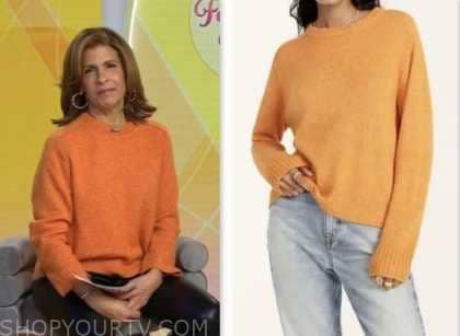 The Today Show January 2024 Hoda Kotb S Orange Cashmere Sweater Shop   Screen Shot 2024 01 16 At 2.34.33 PM 420x307 