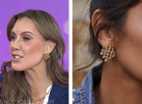 The Today Show January 2024 Kendra Scott S Gold Crystal Earrings   Screen Shot 2024 01 18 At 2.33.06 PM 