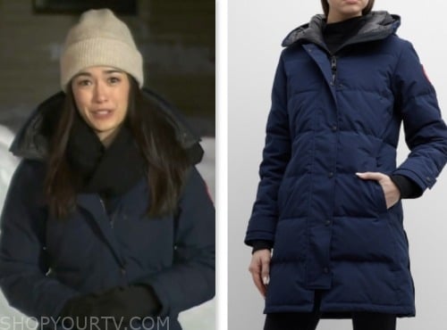 The Today Show: January 2024 Emilie Ikeda's Navy Blue Puffer Down Parka ...