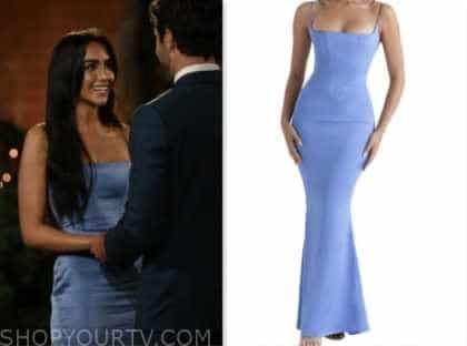 The Bachelor: Season 28 Episode 1 Marlena Haddad's Periwinkle Blue Gown ...