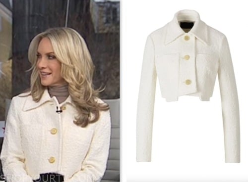 America S Newsroom January 2024 Dana Perino S White Tweed Crop Jacket   Screen Shot 2024 01 23 At 9.10.48 AM 