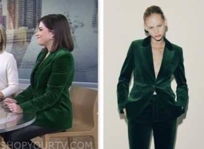 Chloe on sale velvet blazer