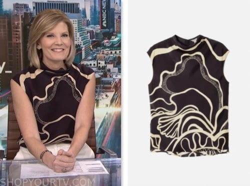 NBC News Daily: January 2024 Kate Snow's Dark Purple and Ivory Silk ...