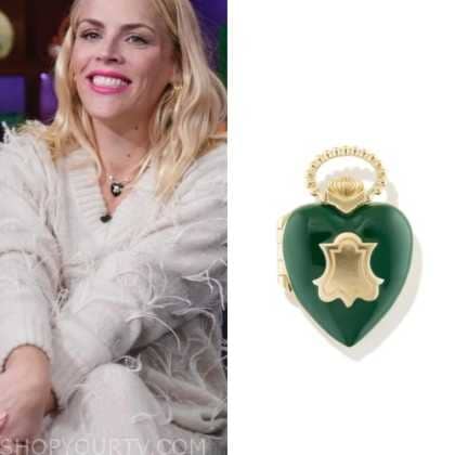 Busy philipps gold deals heart necklace